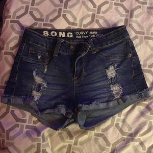 Rip up Jean Shorts